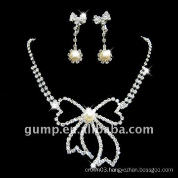 bridal crystal jewelry set